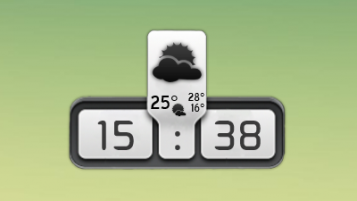 Weather and Clock Panel Skin