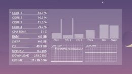 elementary rainmeter now playing