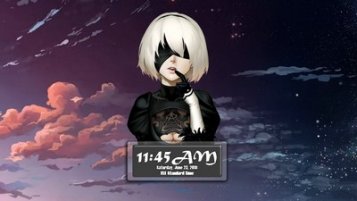 2B (Nier: Automata) Clock Skin