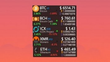 Cryptocurrency Tracker Skin