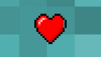 Heart Pixel Battery Skin