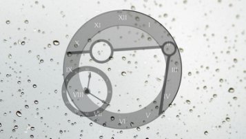 rainmeter big clock skin