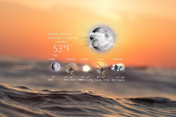 Realistic Weather Forecast 1 Rainmeter Skin #4