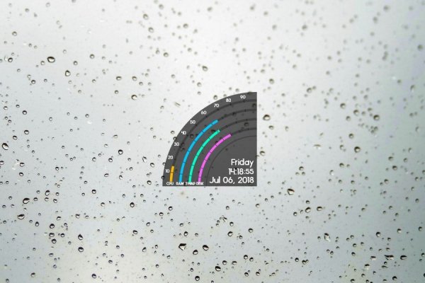 Quarter HUD Rainmeter Skin #1