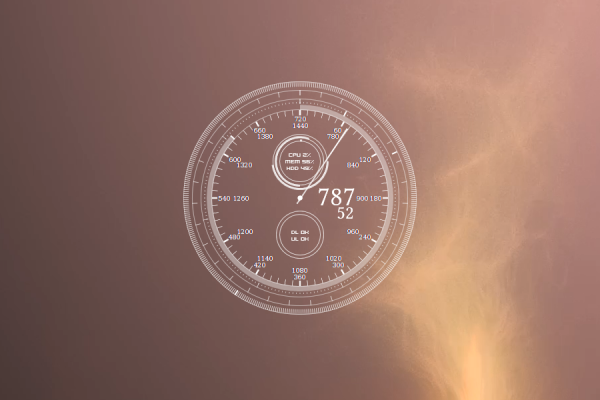 The Minute Clock Rainmeter Skin #1