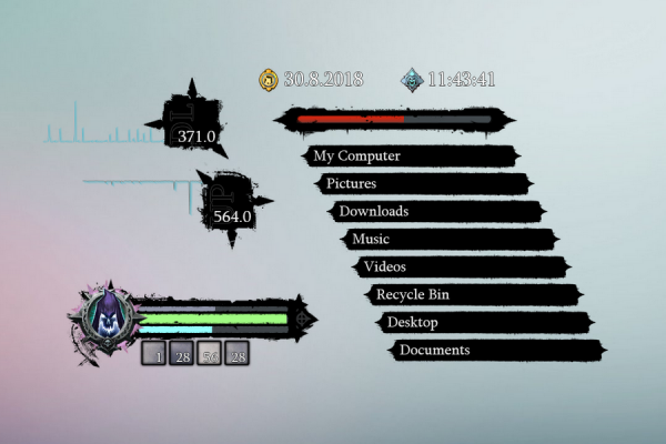 Darksiders 2 Death Lives Rainmeter Skin #2