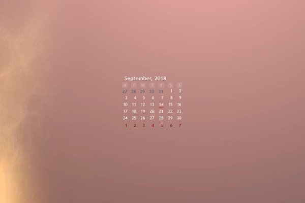 Calendar Rainmeter Skin #1