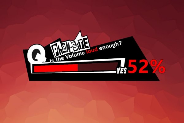 Persona5 Phansite Volume Rainmeter Skin #1
