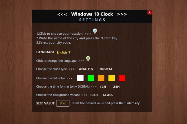 Windows 10 Clock Rainmeter Skin #5
