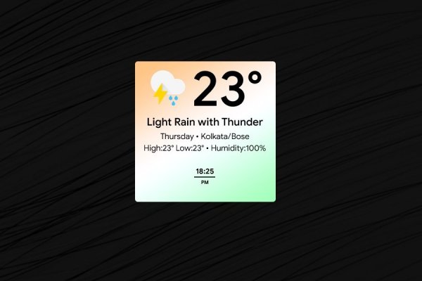 Weather Card Rainmeter Skin #3