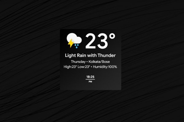 Weather Card Rainmeter Skin #4