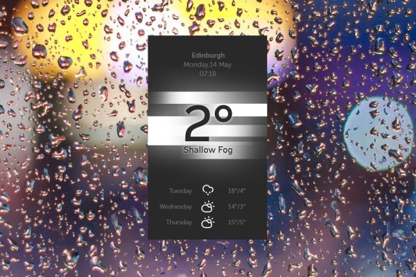Material Weather Rainmeter Skin #1
