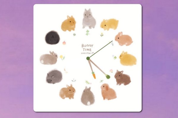 BunnyTime Rainmeter Skin #1