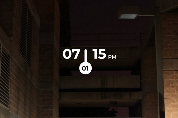 Lumiere Digital Clock Rainmeter Skin #2