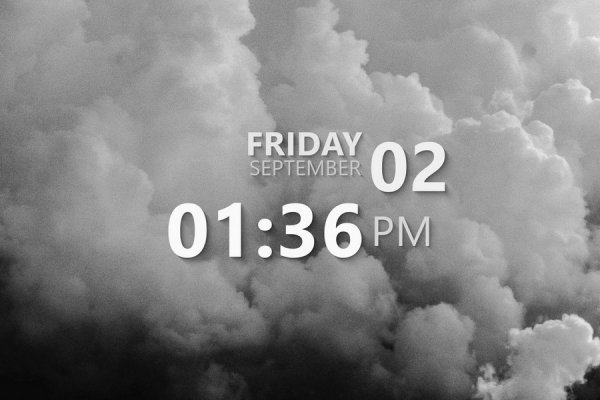 EClock Rainmeter Skin #2
