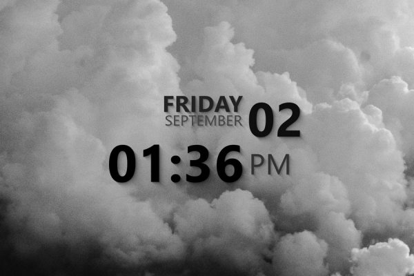 EClock Rainmeter Skin #1