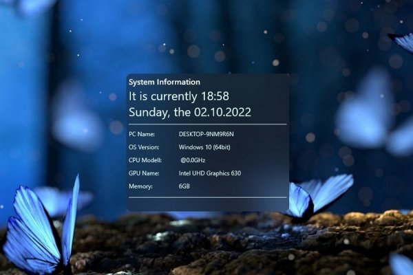 FluentDash Rainmeter Skin #6