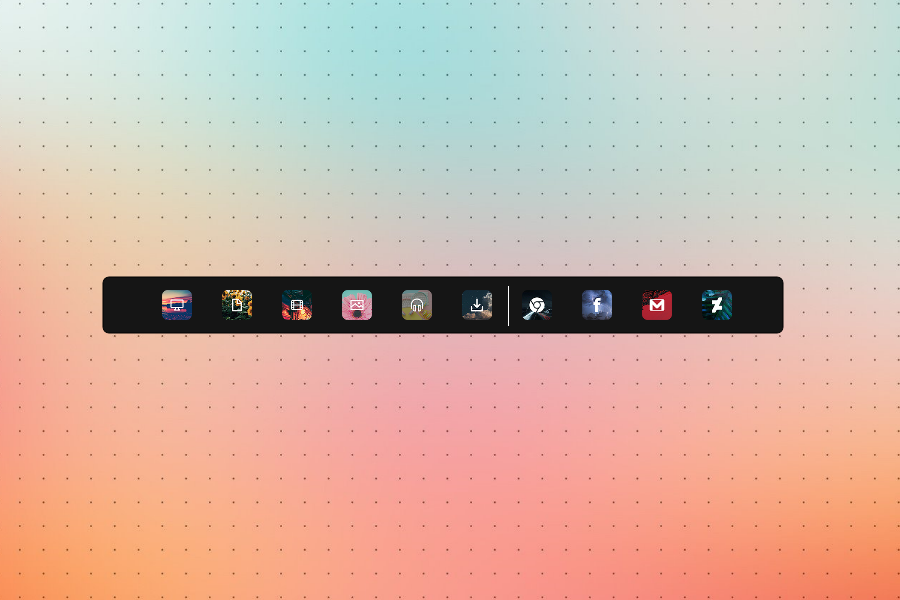 rainmeter dock